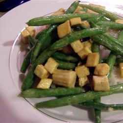 四季豆椰子咖喱豆腐配椰香米的做法 四季豆椰子咖喱豆腐配椰香米的做法