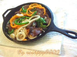 玫瑰家園小廚房--鐵板牛肉和雞柳的做法 玫瑰家園小廚房--鐵板牛肉和雞柳的做法