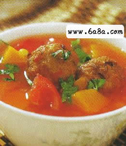 南瓜肉丸湯的做法 南瓜肉丸湯的做法