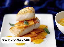 煎魚(yú)柳配南瓜橙汁的做法 煎魚(yú)柳配南瓜橙汁的做法