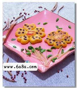 紅豆南瓜餅的做法 紅豆南瓜餅的做法