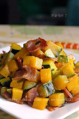 蔥香南瓜丁的做法 蔥香南瓜丁的做法