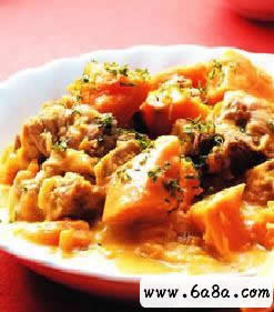 牛奶南瓜燒排骨的做法 牛奶南瓜燒排骨的做法