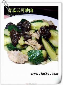 青瓜云耳炒肉的做法 青瓜云耳炒肉的做法