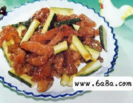 沙茶瓜條燒蹄筋的做法 沙茶瓜條燒蹄筋的做法