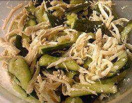 涼拌黃瓜雞絲的做法 涼拌黃瓜雞絲的做法