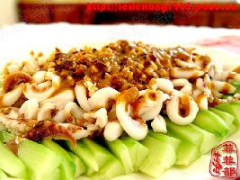 (魷魚(yú)二吃)魷魚(yú)拌黃瓜的做法 (魷魚(yú)二吃)魷魚(yú)拌黃瓜的做法