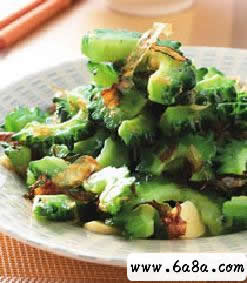 柴魚(yú)片炒山苦瓜的做法 柴魚(yú)片炒山苦瓜的做法