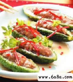 山苦瓜鑲肉的做法 山苦瓜鑲肉的做法