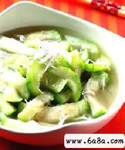 吻仔魚(yú)絲瓜的做法 吻仔魚(yú)絲瓜的做法