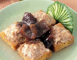 香菇肉餡釀豆腐的做法 香菇肉餡釀豆腐的做法