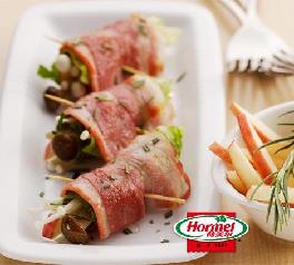 鮮果培根蘑菇卷的做法 鮮果培根蘑菇卷的做法