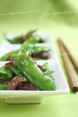 甜豆炒臘腸的做法 甜豆炒臘腸的做法