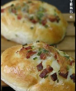 蔥香芝士臘腸包的做法 蔥香芝士臘腸包的做法