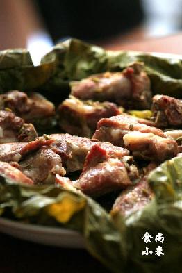 荷葉蒸排骨的做法 荷葉蒸排骨的做法