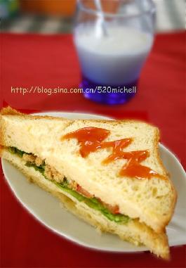 雞蛋肉松三文治的做法 雞蛋肉松三文治的做法