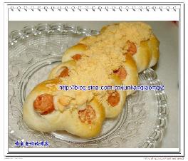 肉松熱狗包的做法 肉松熱狗包的做法