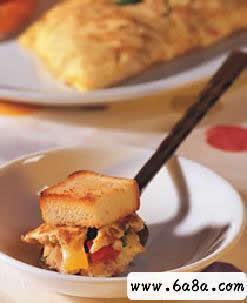 西班牙蛋卷土司的做法 西班牙蛋卷土司的做法