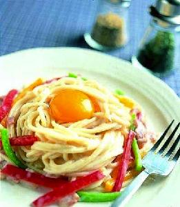 培根奶油蛋汁面的做法 培根奶油蛋汁面的做法