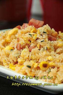火腿粟米西炒飯的做法 火腿粟米西炒飯的做法