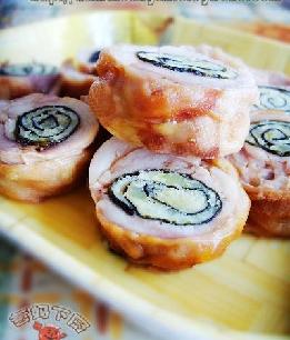 咸蛋黃雞腿卷的做法 咸蛋黃雞腿卷的做法