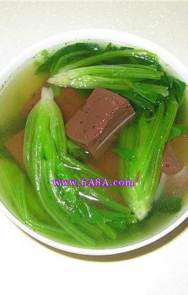 菠菜豬血湯的做法 菠菜豬血湯的做法