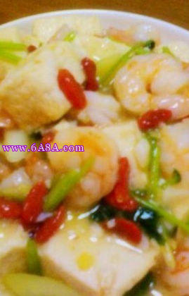 蝦仁燜豆腐的做法 蝦仁燜豆腐的做法