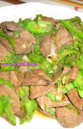 苦瓜炒豬肝的做法 苦瓜炒豬肝的做法