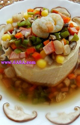 巧蒸豆腐金玉滿堂的做法 巧蒸豆腐金玉滿堂的做法