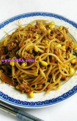 黃豆芽炒肉的做法 黃豆芽炒肉的做法