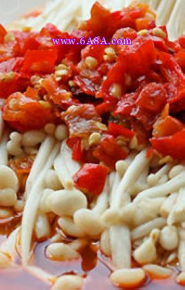 剁椒金針菇的做法 剁椒金針菇的做法