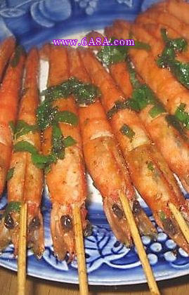 椒鹽串串蝦的做法 椒鹽串串蝦的做法