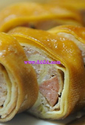 雞湯干豆腐卷的做法 雞湯干豆腐卷的做法