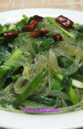 韭菜炒粉絲的做法 韭菜炒粉絲的做法