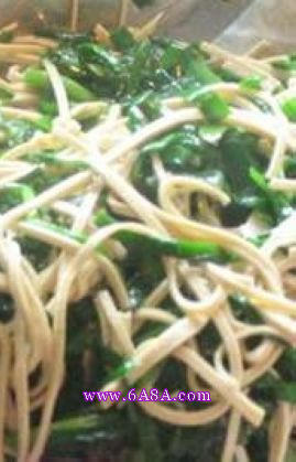 韭菜干絲的做法 韭菜干絲的做法