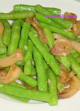 油渣炒豆角的做法 油渣炒豆角的做法