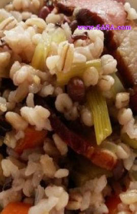 臘肉紅豆雜糧飯的做法 臘肉紅豆雜糧飯的做法