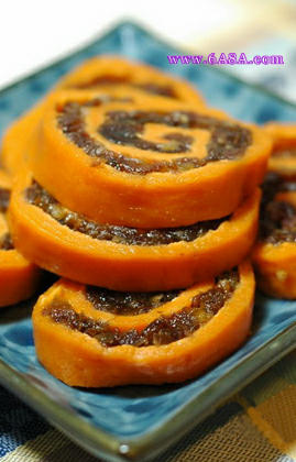 蜜棗地瓜卷的做法 蜜棗地瓜卷的做法