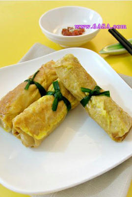 新豆皮肉卷的做法 新豆皮肉卷的做法