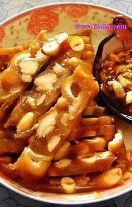 花生皮凍的做法 花生皮凍的做法