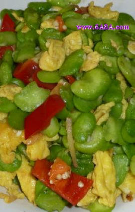 蠶豆米炒雞蛋的做法 蠶豆米炒雞蛋的做法