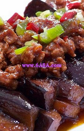 香辣肉醬扒茄條的做法 香辣肉醬扒茄條的做法