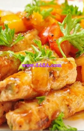 菠蘿彩椒肉卷的做法 菠蘿彩椒肉卷的做法