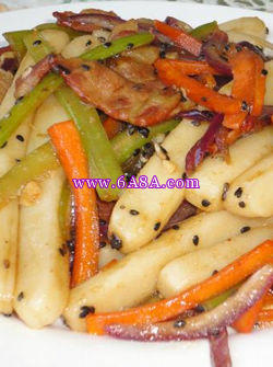 香炒年糕的做法 香炒年糕的做法