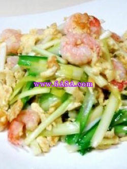 韭黃雞蛋炒蝦仁的做法 韭黃雞蛋炒蝦仁的做法