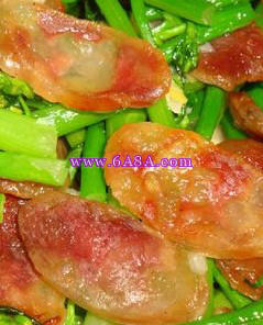 芥蘭炒臘腸的做法 芥蘭炒臘腸的做法