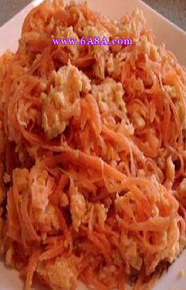 胡蘿卜炒蛋的做法 胡蘿卜炒蛋的做法