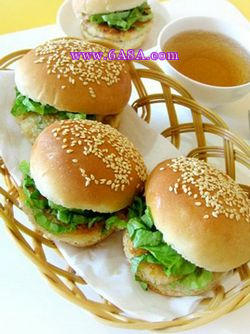 脆雞肉漢堡的做法 脆雞肉漢堡的做法