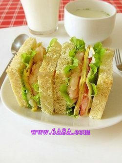 蝦排三明治的做法 蝦排三明治的做法