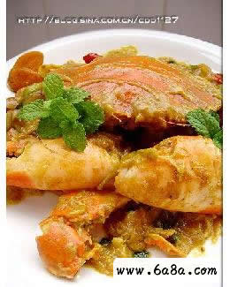 椰香咖喱蟹的做法 椰香咖喱蟹的做法